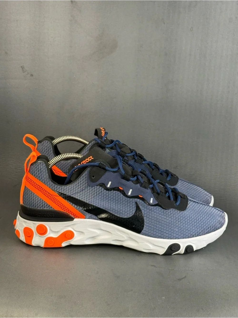 Nike React Element 55 'Midnight Navy' athletic sneaker shoes mens size 11